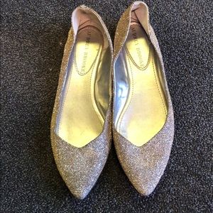 Audrey Brooke Gray metallic flats